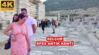 Ephesus Ancient City Holy City Walking Tour 4K UHD EFES ANTİK KENTİ  TARİHİ DOLU ŞEHİR [upl. by Meyers]