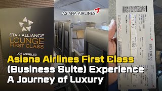 Asiana Airlines First Class Business Suite Experience A Journey of Luxury [upl. by Rese]