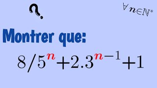 OLYMPIADE MATHS 🤔raisonnement par récurrence [upl. by Erdnael]