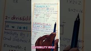 Divisibility Rules for 7 amp 11 divisibilitytest viralshorts [upl. by Nojed227]