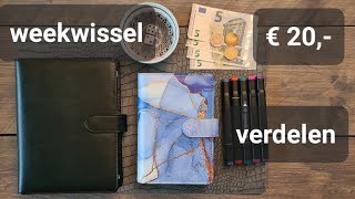 Weekwissel en €20 verdelen 🤩 [upl. by Dorthy]