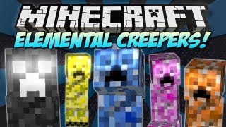 Minecraft  ELEMENTAL CREEPERS  Mod Showcase 147 [upl. by Chatterjee578]