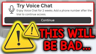 Roblox is giving VOICE CHAT to EVERYONE [upl. by Roxana]