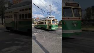 Rebuilt 1947 SEPTA PCC streetcar on 63Girard bound Route 15G at Girard Ave and Lancaster Av [upl. by Tayler96]