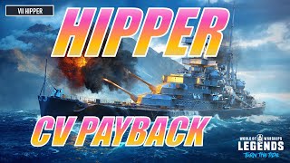 Hipper CV Payback World of Warships Legends [upl. by Blayne578]