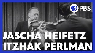 Jascha Heifetz Tests Itzhak Perlmans Skills [upl. by Naaitsirhc]