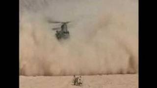 Dutch Chinook conducting a brownout landing in Afghanistan [upl. by Mario]