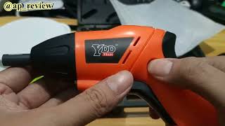 Unboxing amp Review Cordless Screwdriver YDD [upl. by Potter]