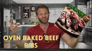 Oven Baked Beef Ribs  Gratuitous Recipes [upl. by Edrahc]