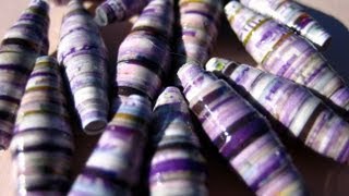 Paper Beads ♥ Perlen aus Papier ♥ [upl. by Jonah855]