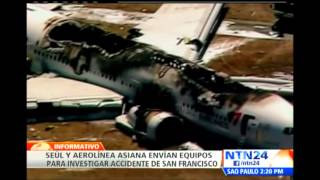 Autoridades de EEUU recuperan cajas negras del avión que se accidentó en San Francisco [upl. by Vladi438]