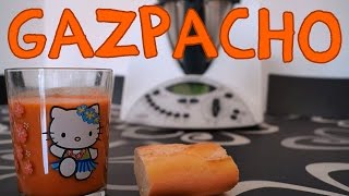 Receta de Gazpacho ligero con Thermomix [upl. by Kylila]