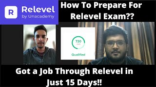 How To Prepare For Relevel Exam   Selected Through Relevel in Just 15 Days 🔥🔥 [upl. by Bedwell634]