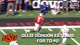 Oklahoma States Ollie Gordon 22yard Receiving Touchdown [upl. by Arvin401]