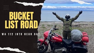 Epic Motorcycle Road WA 112 into Neah Bay [upl. by Winchester611]