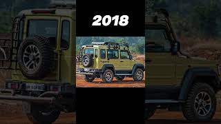 👿Evolution of Force Gurkha 20082024 🔥 shorts trending status offroad systummm [upl. by Lorry576]