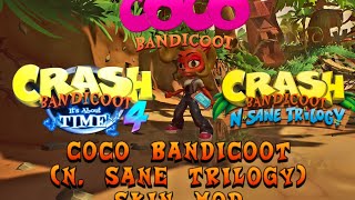 Crash Bandicoot 4 Its About Time Coco Bandicoot N Sane Trilogy Skin Mod [upl. by Ronny]