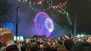 London New Years Eve Firework 2019 🤩🤩🤩💫 [upl. by Eseekram]