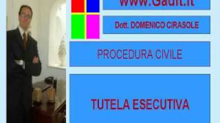 04 VIDEO LEZIONE PROCEDURA CIVILE TUTELA ESECUTIVA [upl. by Harriet]