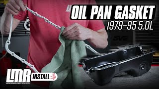 How To Remove amp Install Oil Pan Gasket  19791995 50 Mustang [upl. by Pliner353]