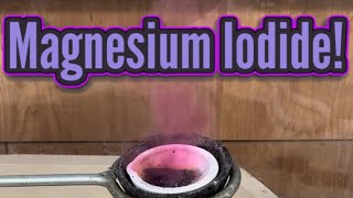 Synthesizing Magnesium Iodide in RamZland⚗️ MgI2→ MgI2 STEM ScienceForKids ramzland [upl. by Armillia]