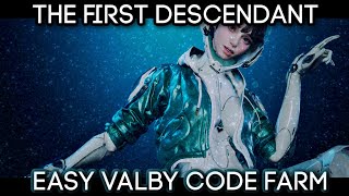 Easiest Valby Code Farm  The First Descendant [upl. by Rennob]