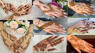 New mehndi designback hand mehndi designsimple mehndi designeasy and simple mehndi designmehndi [upl. by Irmo]