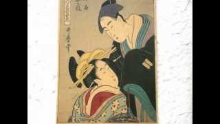 Ukiyoe by Kitagawa Utamaro  Woodblock Prints in Japan [upl. by Annailuj]