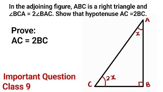 Important Questions Class 9 Triangles Term I  JP Sir [upl. by Domenico411]