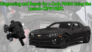 2013 Camaro Evap Flow During NonPurge with Code P0496 [upl. by Zeralda]