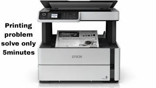 Epson M2140 2170 printing problem solve 😱😱😱 [upl. by Ojillek]