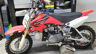 Honda CRF50  Lifan 125cc engine swap Pit bike build Part 1 [upl. by Johm991]