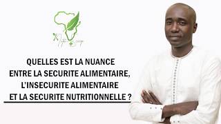 Quelle est la nuance entre la sécurité alimentaire et la sécurité nutritionnelle [upl. by Gladine]