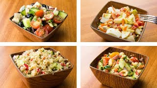 4 Healthy Salad Recipes For Weight Loss  Easy Salad Recipes [upl. by Danya770]