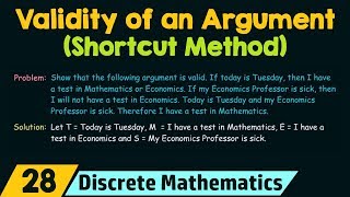 Checking The Validity of An Argument Shortcut Method [upl. by Haleigh]