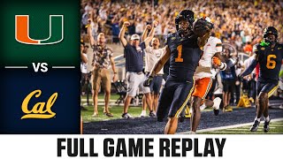 Miami vs Cal Full Game Replay  2024 ACC Football [upl. by Harday776]