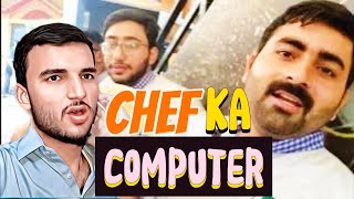 Chef Computer lab Ma Kya kr rha hn🤔Boht Maza Aya😀rajabbutt94 [upl. by Amek]