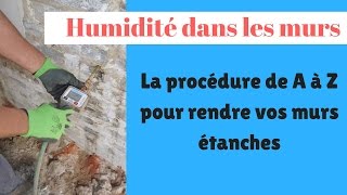 Travaux dhumidité dans les murs  la procédure en 5 étapes pour stopper lhumidité [upl. by Edette714]