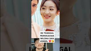 Tanggal pernikahan Natasha Wilona dan Verrel Bramasta natashawilona verrelbramasta [upl. by Llerdna]