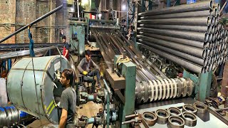 How Stainless Steel Pipe Are Made in Factory  Manufacturing Process of Stainless Steel Pipe [upl. by Eanom]