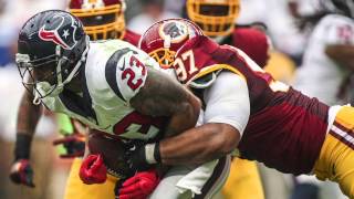 The Wrap Redskins fumble against Texans [upl. by Earlie220]