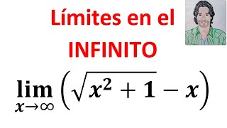 Lím sqrtx21x cuando x tiende a infinito LÍMITE de una función EJERCICIOS RESUELTOS paso a paso [upl. by Bray]