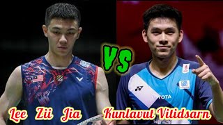 Badminton Lee Zii Jia MAS vs THA Kunlavut Vitidsarn Mens Singles German Open [upl. by Skiba]