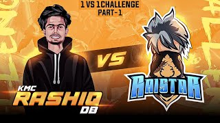 RAISTAR CHALLENGED ME 1 VS 1 😱 വെല്ലു വിളി അതും എന്നോട് 🤣 FULL HEADSHOTS 🔥 RASHIQ DB [upl. by Enivid]