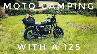 Bullit Bluroc 125  Moto Camping with a 125 [upl. by Aneloj]