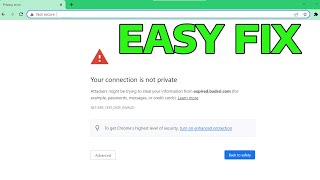 How To Fix SSL Certificate Error in Google Chrome Error ERRSSLPROTOCOLERROR in Windows 11  10 [upl. by Aratas]