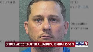 Officer arrested after allegedly choking his son [upl. by Ambros552]