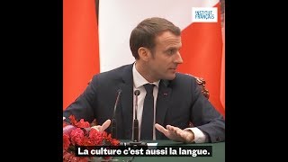 Emmanuel Macron Mon idée pour le français [upl. by Jacenta]