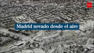 La nevada de Madrid desde el aire así se veía la capital desde un helicóptero del 112 [upl. by Llerrah]