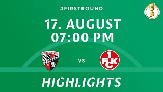 DFBPokal 202425 Round 1  FC Ingolstadt 04 vs 1 FC Kaiserslautern  DFB Pokal Highlights [upl. by Enylrac]